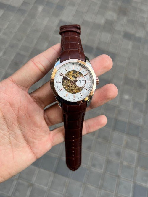 Alternative view of TISSOT 1853 AUTOMATIC PRIMIUM QUILTY LEATHER WATCH