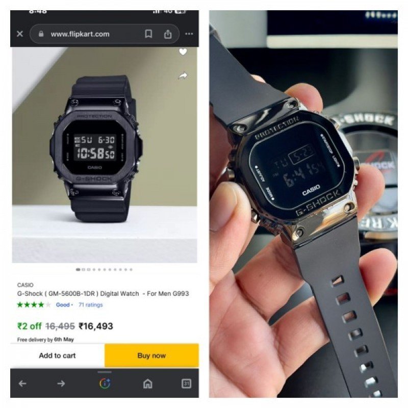 Alternative view of G SHOCK GMS-5600 NEW MODEL