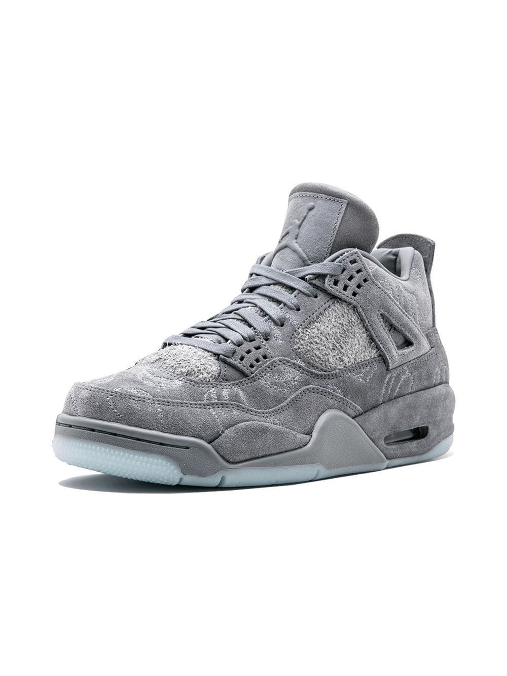 Alternative view of jordan retro 4 KAWS GREY WITH OG BOX