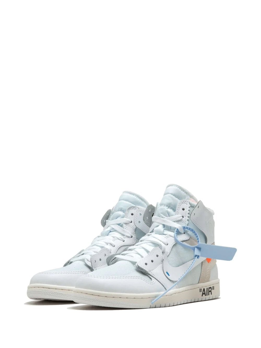 Alternative view of Nike air jordan retro 1 off white with extra lace