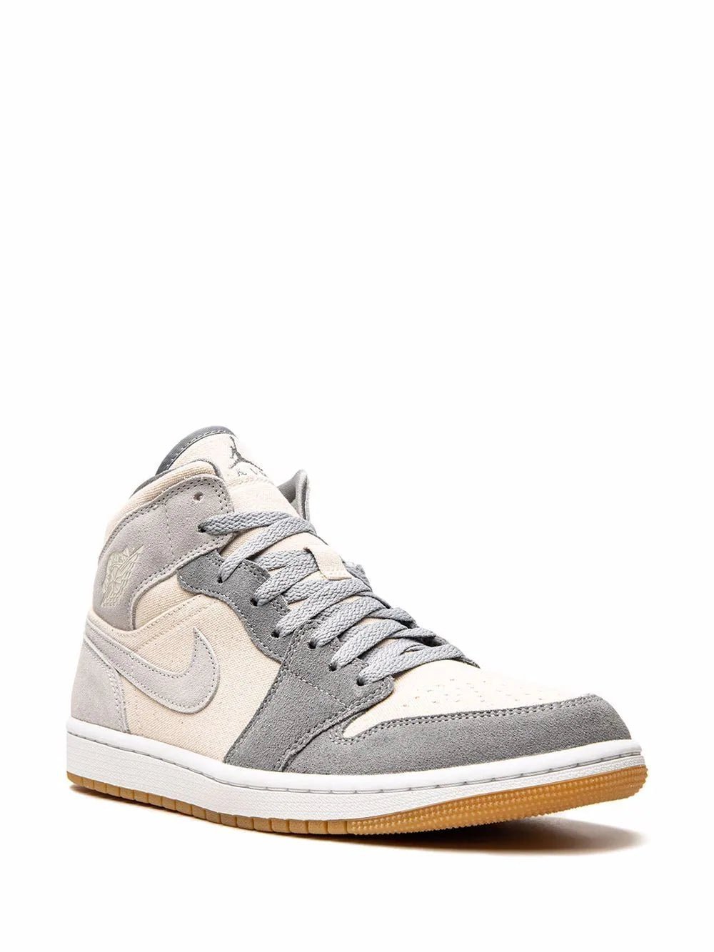 Alternative view of jordan retro 1 mid COCONUT MILK