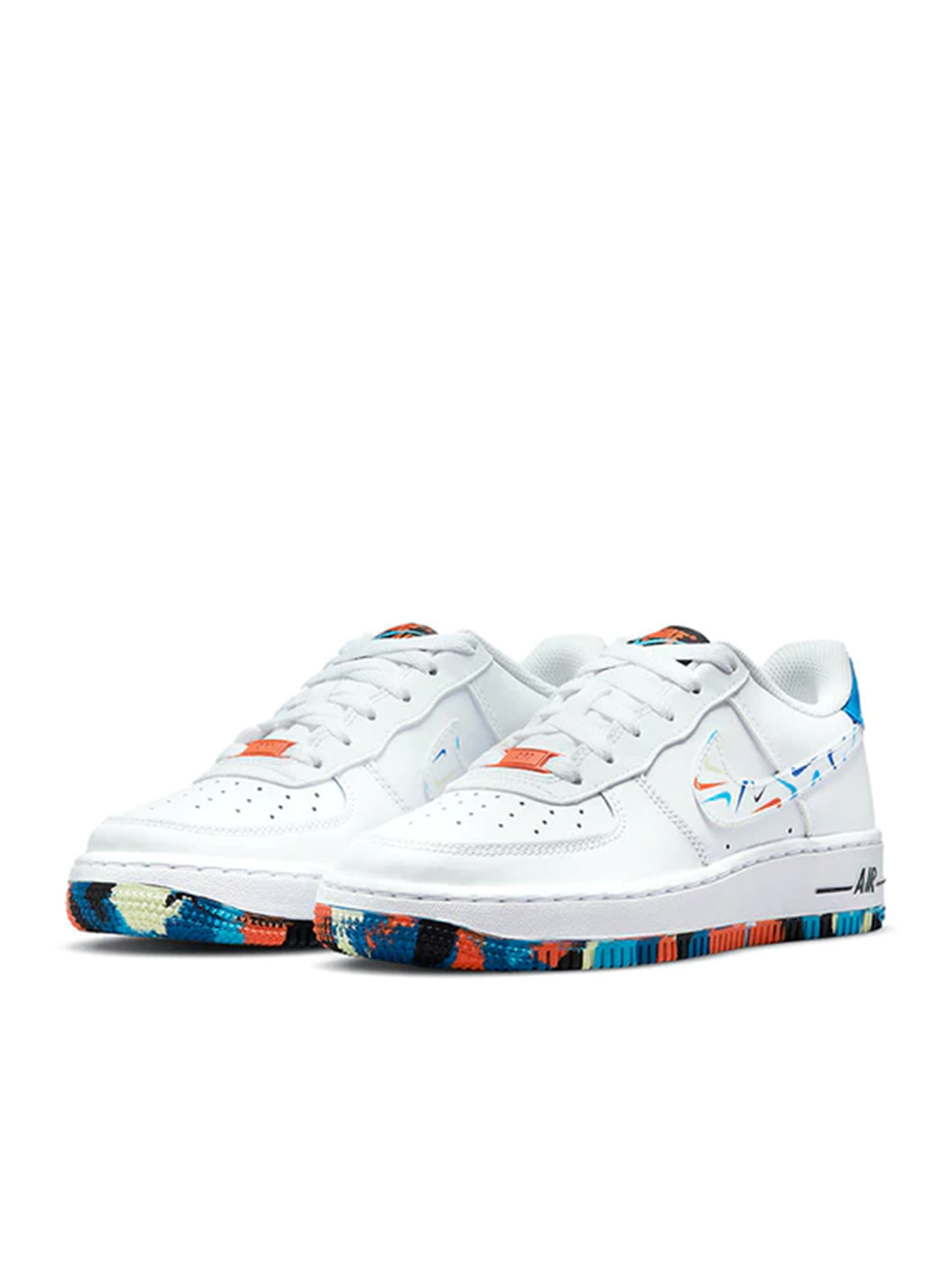 Alternative view of airforce swoosh fetti multi