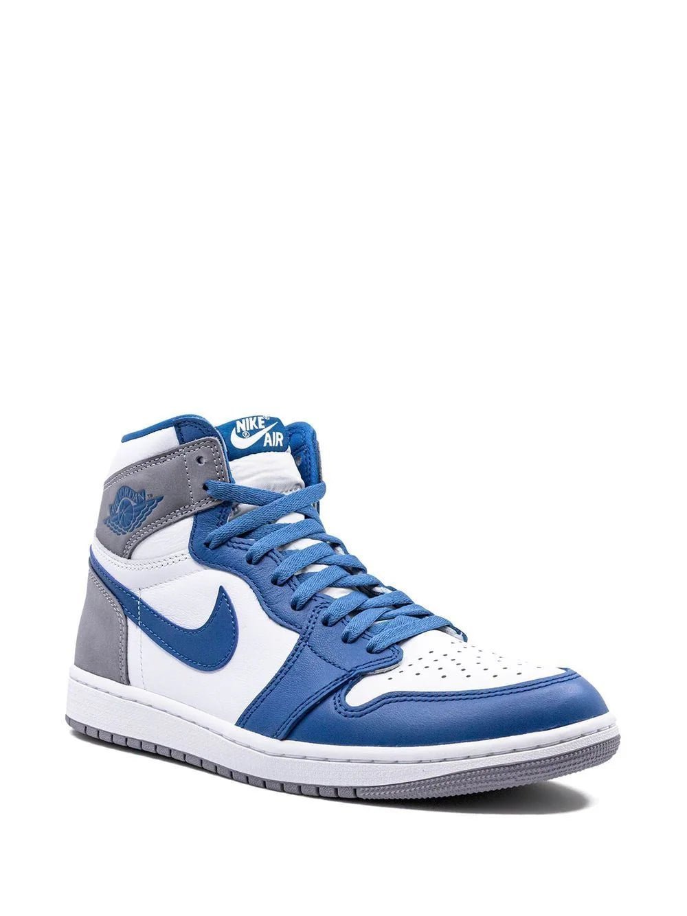 Alternative view of Jordan Retro 1 High TRUE BLUE With Og Box