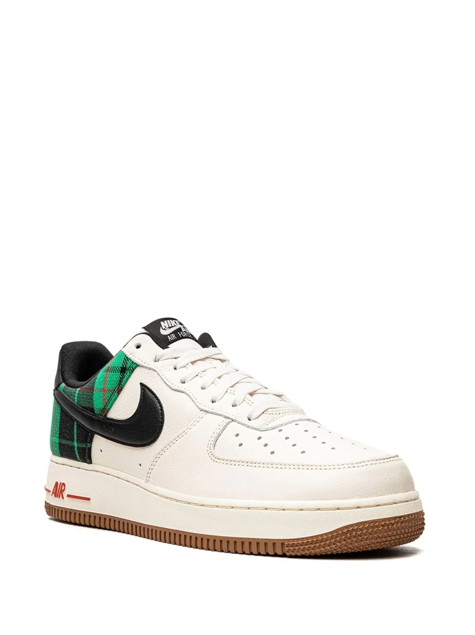 Alternative view of NIKE AIR FORCE 1 07 PLAID STADIUM GREEN