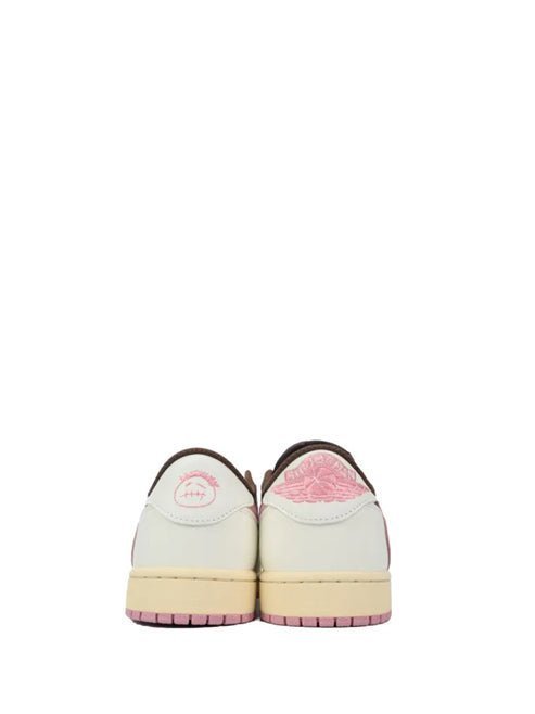 Alternative view of NIKE AIR JORDAN 1 LOW X TRAVIS SCOTT DARK PONY PINK