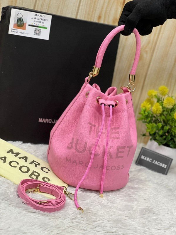 Branded  BUCKET PINK PRIMUIM BAG WITH BOX (MJ-1144)