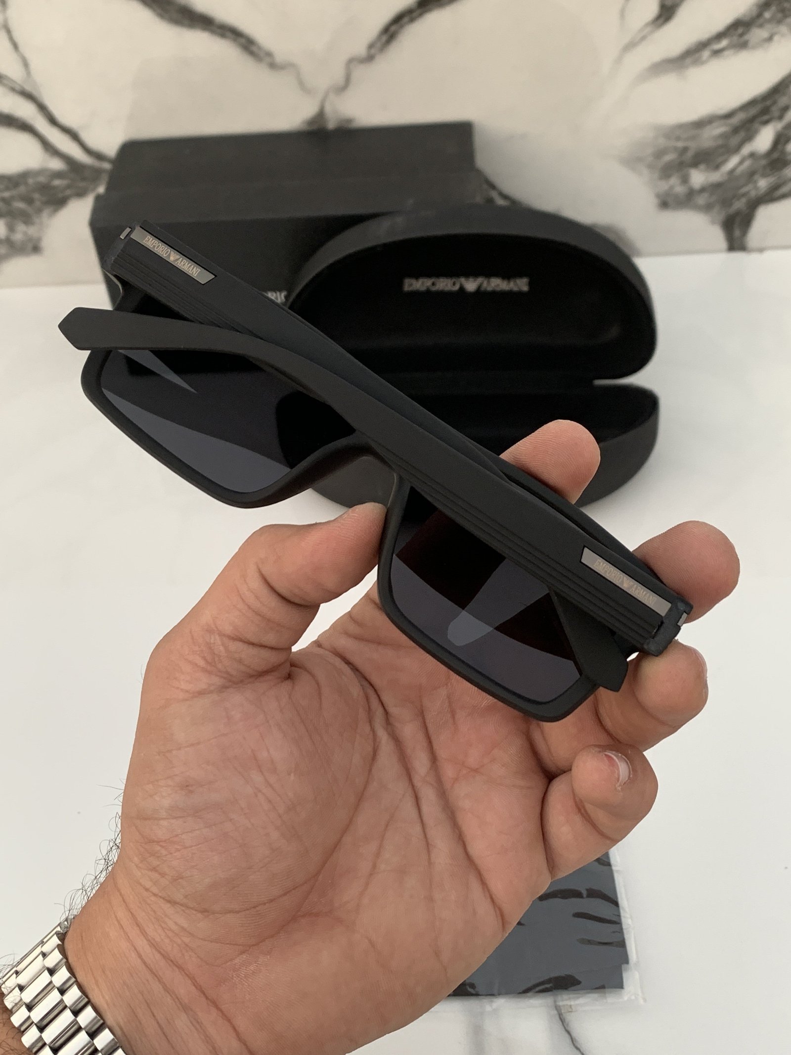 Alternative view of Branded Sunglasses EA 4918_fullblack(With Original Kit)