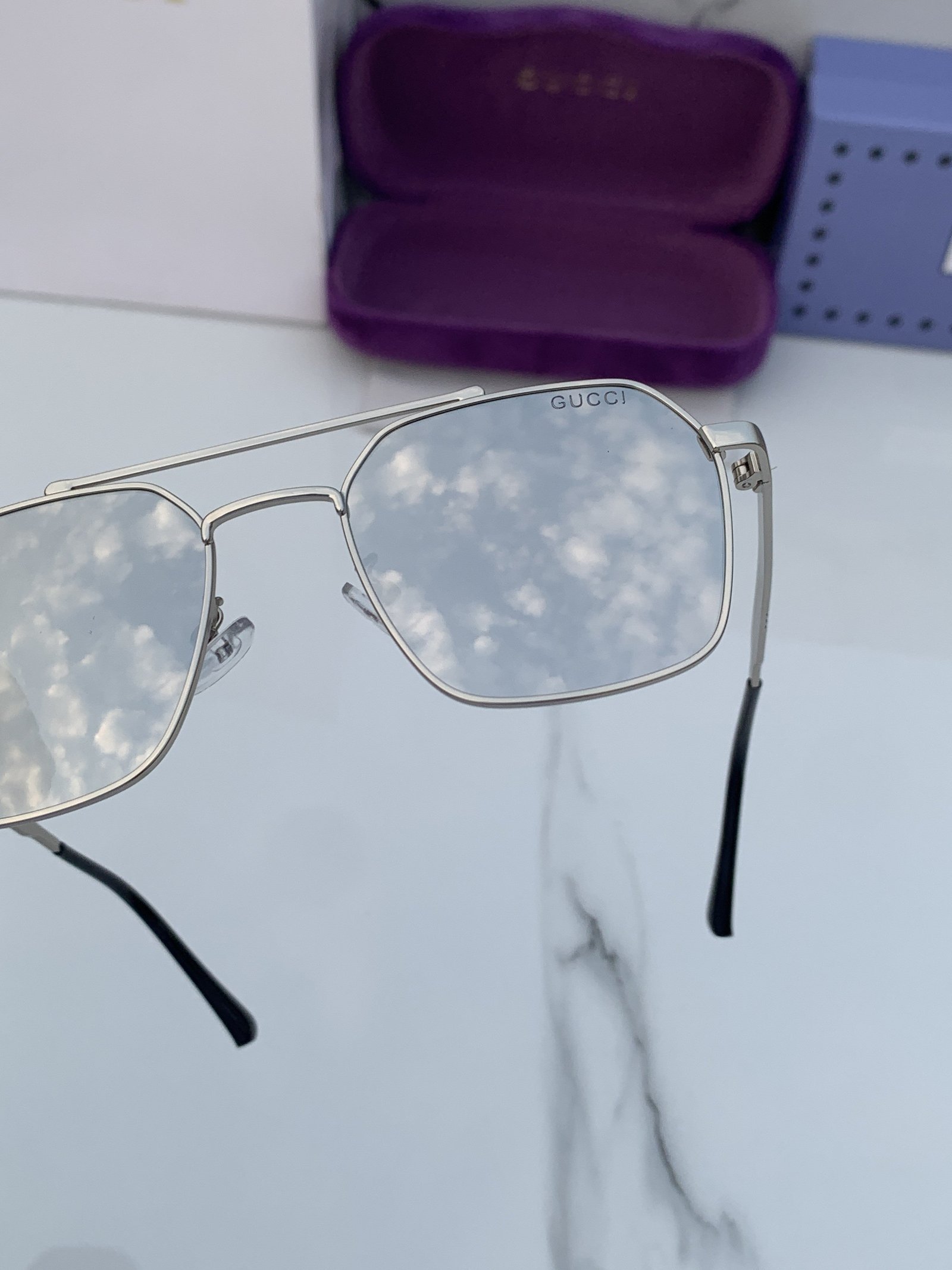 Alternative view of Branded Sunglasses 5009_fullsilver (With Original kit)