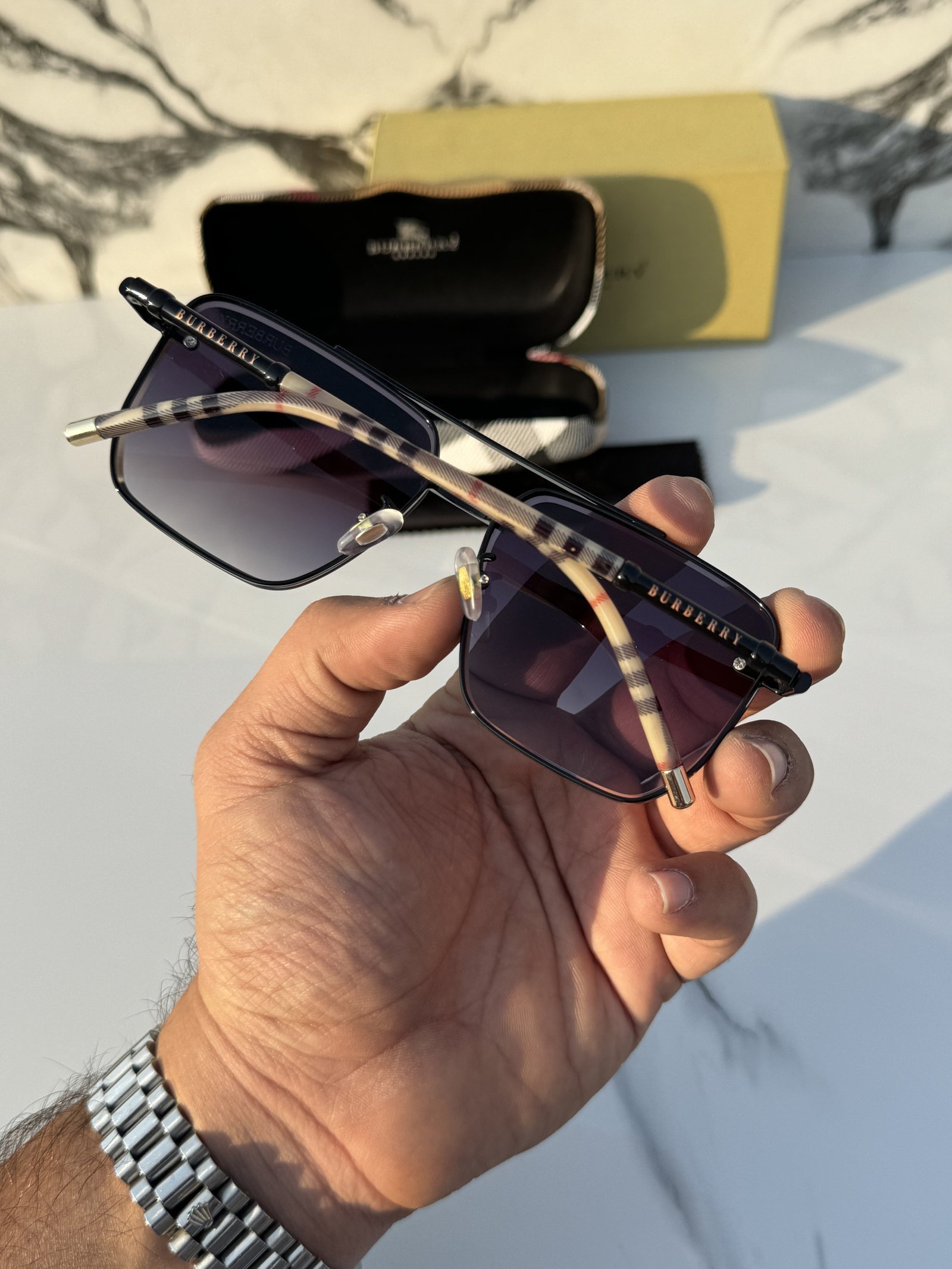 Alternative view of Branded Sunglasses 23066_blackshaded (With Original Kit)