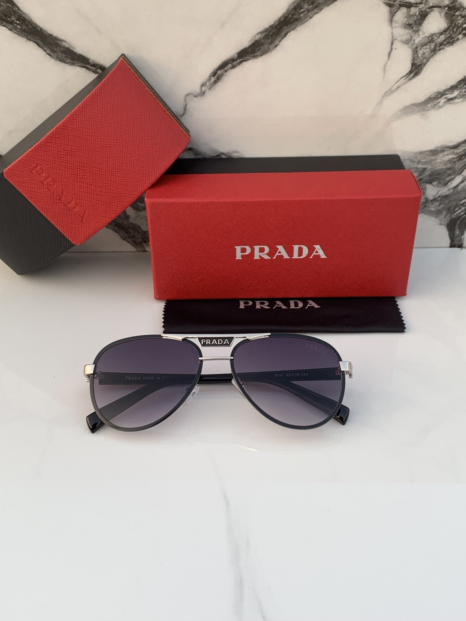 Alternative view of Branded  PDA 5147_silver_black Sunglasses (With Original Kit)