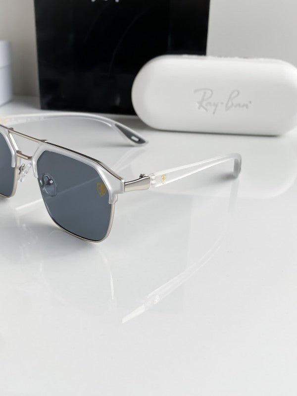 Alternative view of Branded Rb Grey White Sunglasses Bt (With Original Kit)