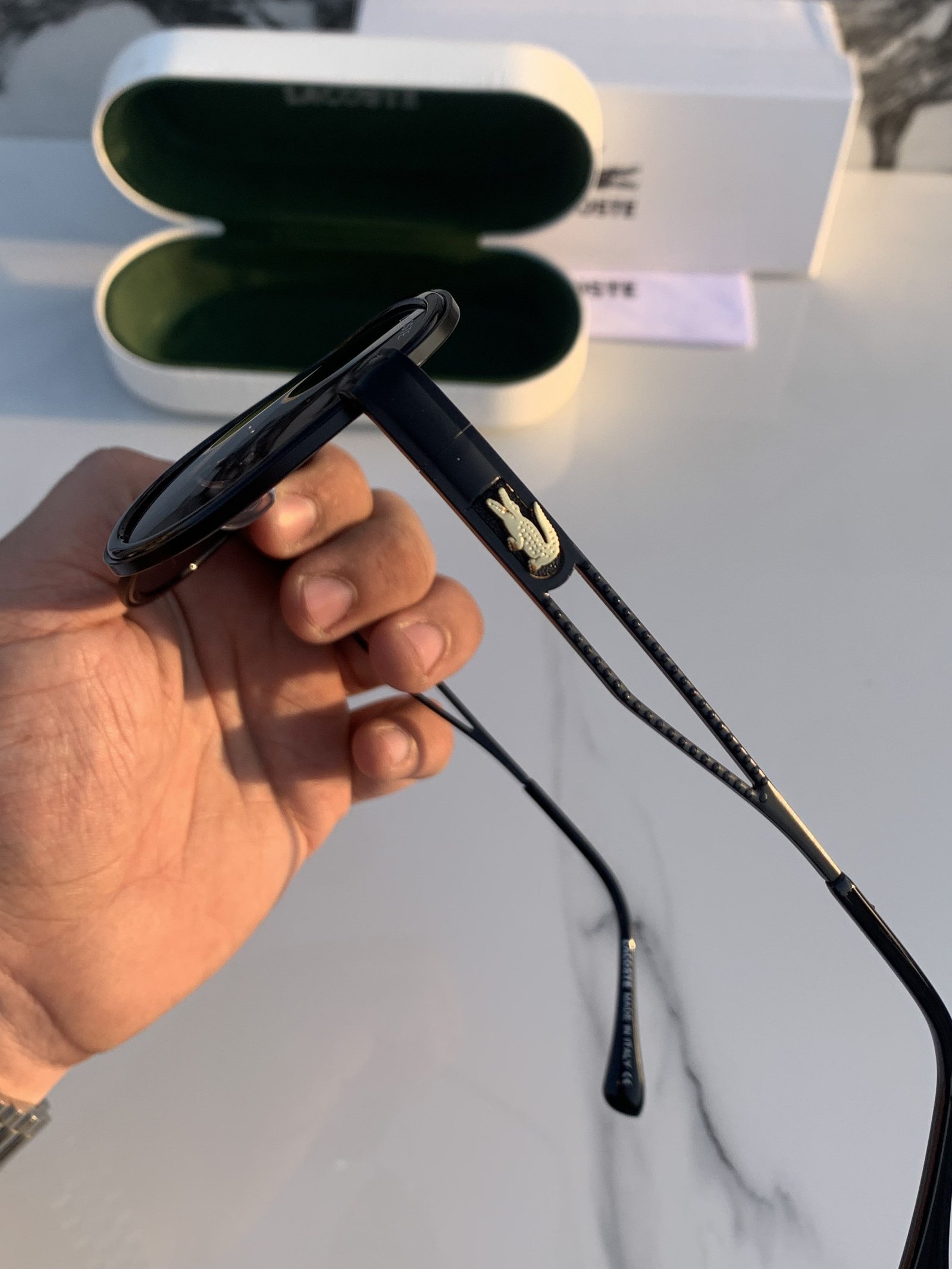 Alternative view of Branded Lcoste 09230 Sunglasses Full black (With Original Kit)