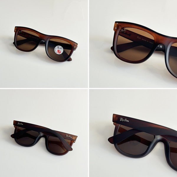 Alternative view of Branded Rb Reverse Dark Brown Sunglasses Bt (With Original Kit)