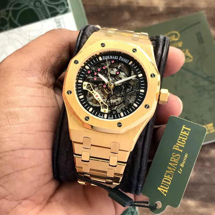 Alternative view of Audemars Piguet Skeleton AP Royal Oak Gold Skeleton Metal