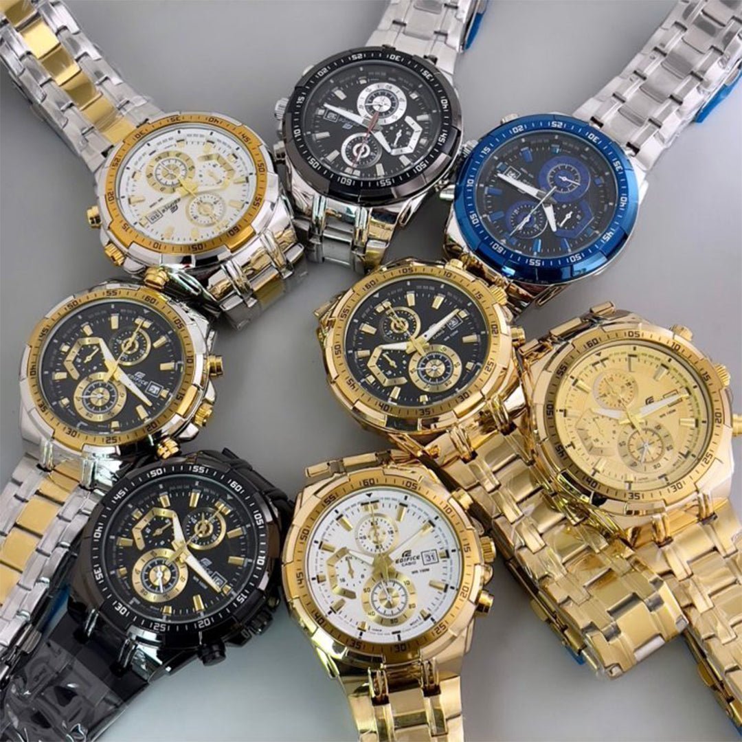 Alternative view of Edifice Full Black Metal Watch