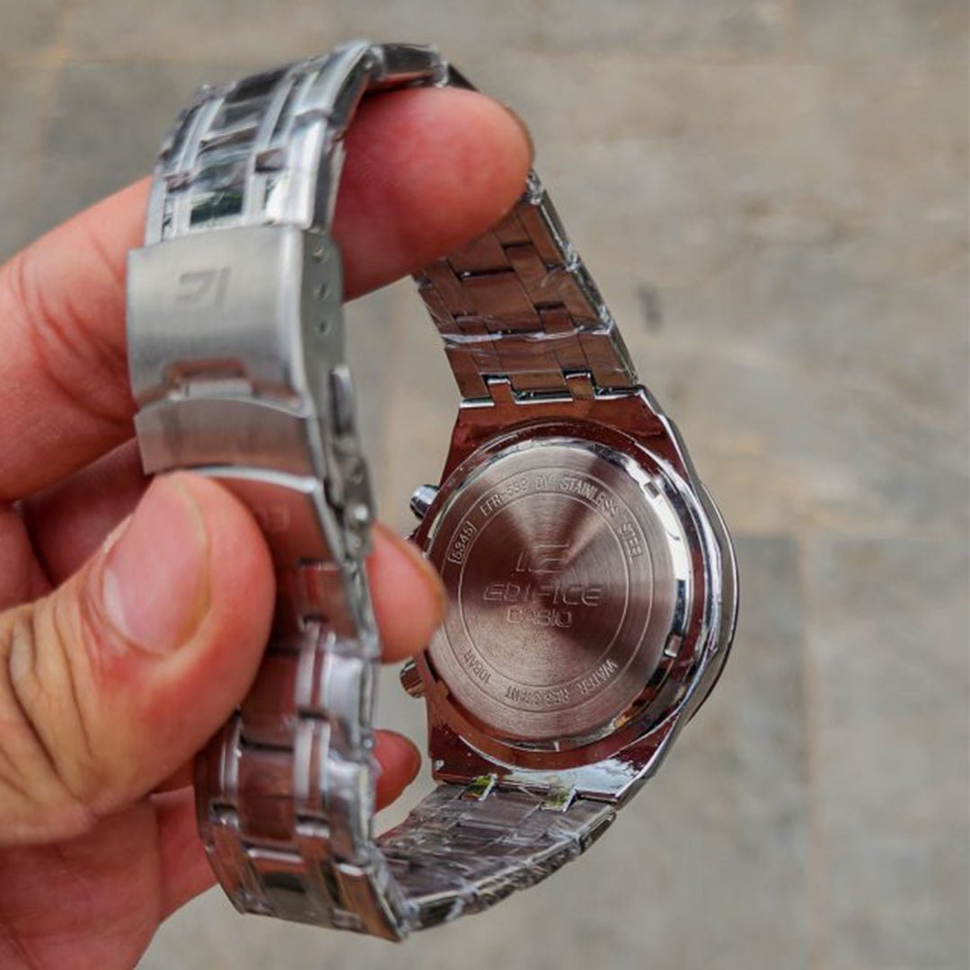 Alternative view of Edifice Silver Blue Metal Watch