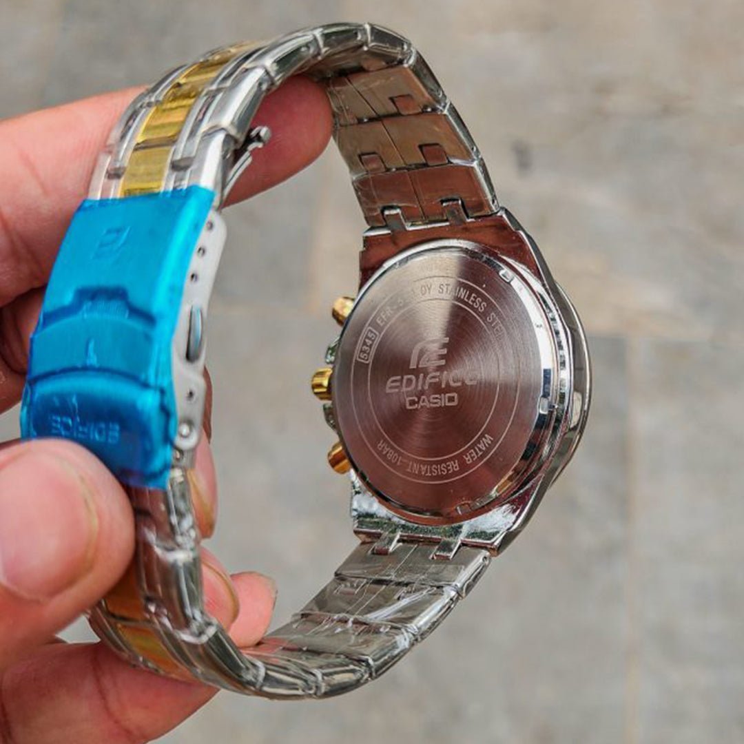 Alternative view of Edifice Silver Gold White Metal Watch