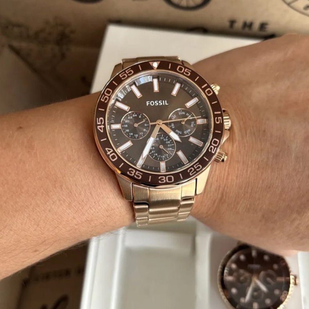 Alternative view of Fossil Banon Metal Rosegold