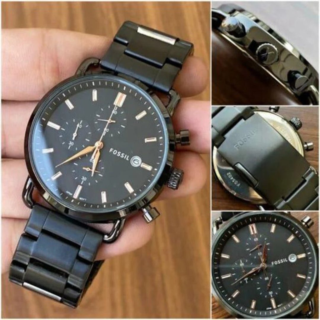 Alternative view of Fossil Black Metal Watch A