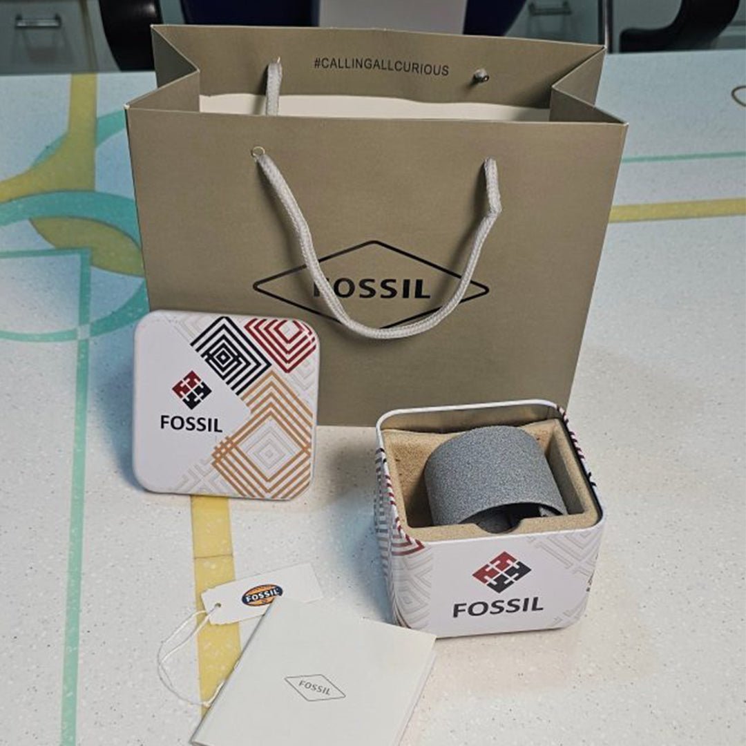 Alternative view of Fossil Grant Leather Belt Black Silver Watch