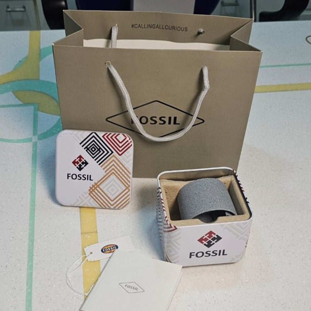 Alternative view of Fossil Silver Black Dial Metal Watch