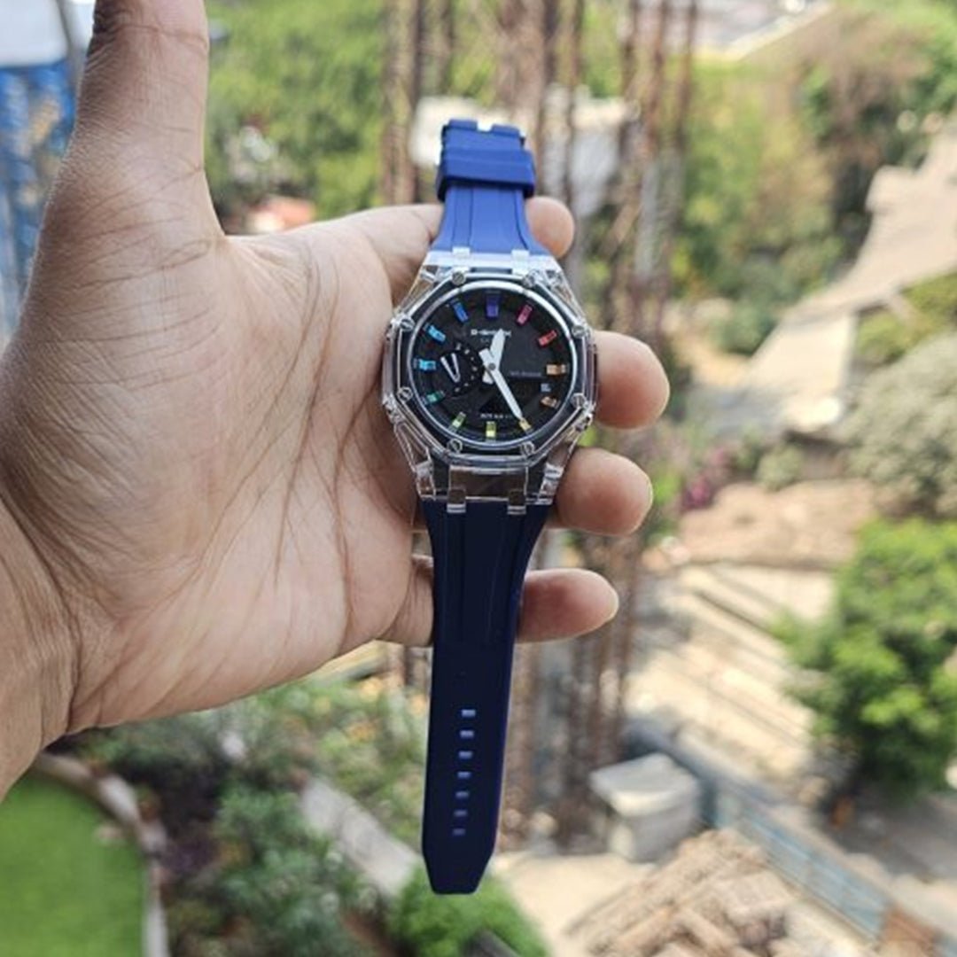 Alternative view of G-shock Blue Rainbow Silicon Premium Watch