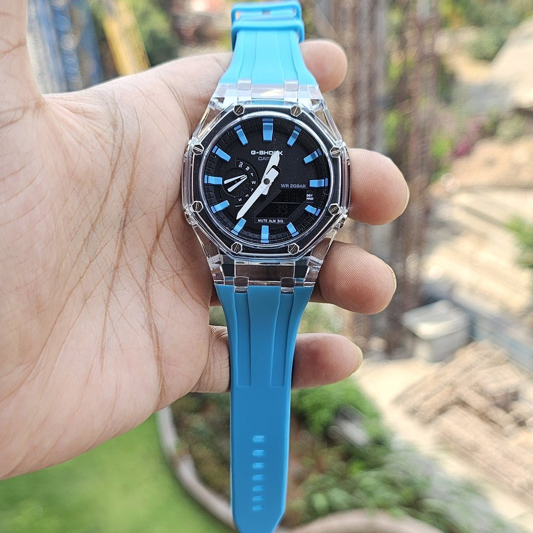 Alternative view of G-shock Sky Blue Silicon Premium Watch