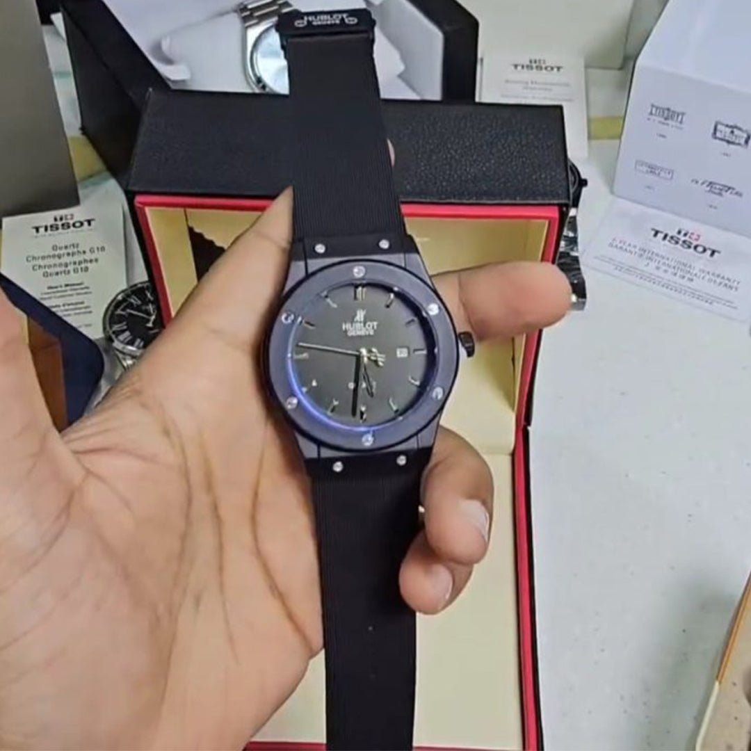 Alternative view of Hublot Black Leather Belt Watch B