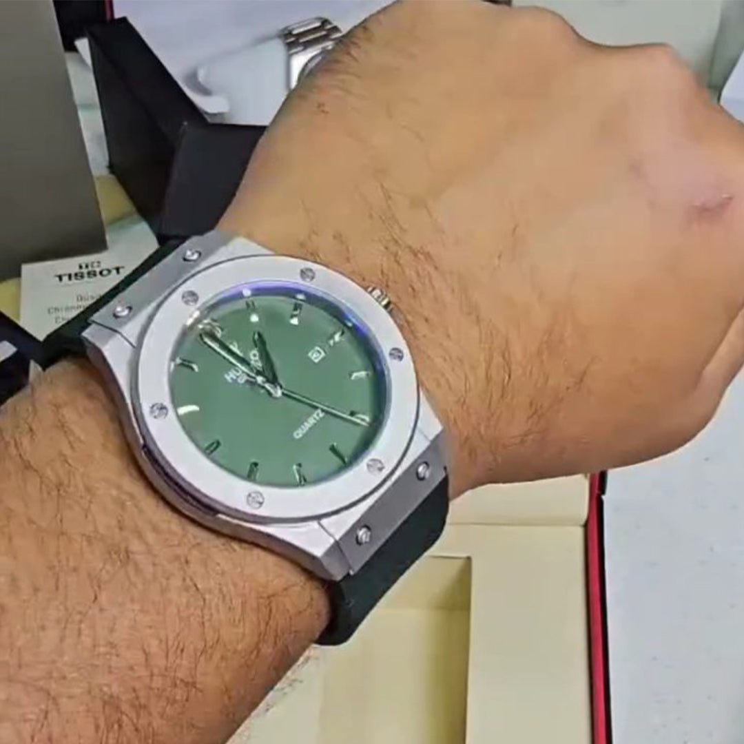 Alternative view of Hublot Green Leather Belt Watch
