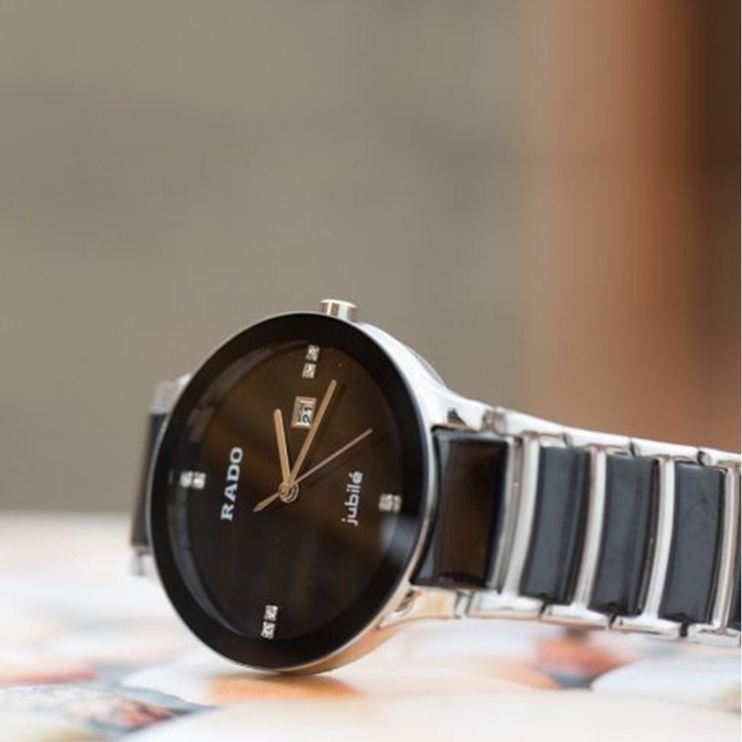 Alternative view of Rado Jubile Stainless Steel Black Silver