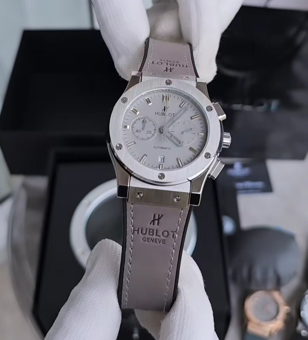 Alternative view of Hublot Grey Leather Belt Rohit Sharma Watch