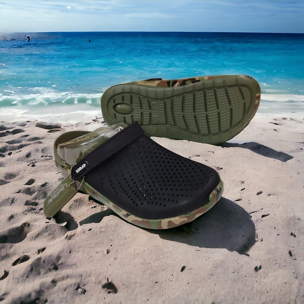 Alternative view of CROCS LITERIDE CAMO CLOG SANDAL